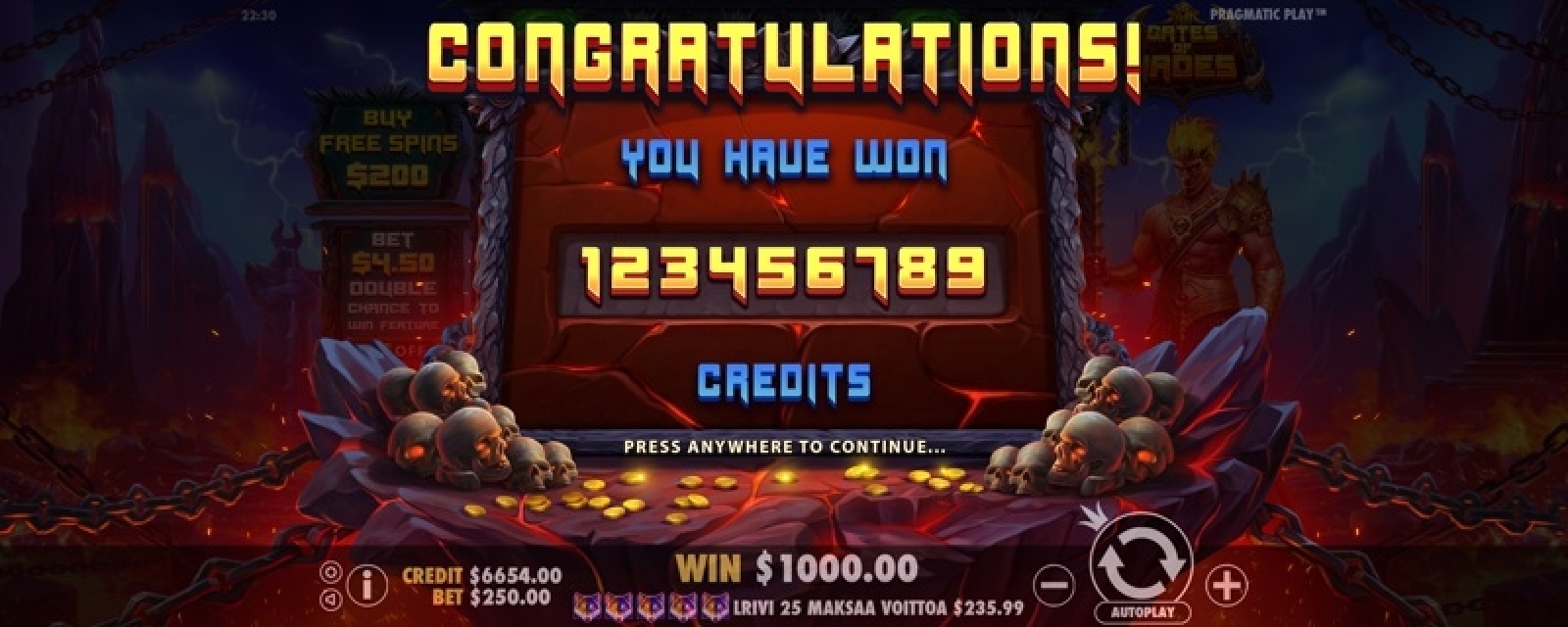 Gates of Hades Details, RTP, Payout & Volatility