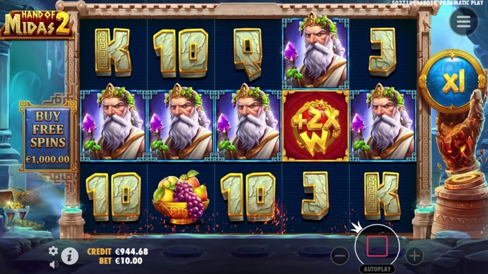 Hand of Midas 2 Theme, Audio & Symbols