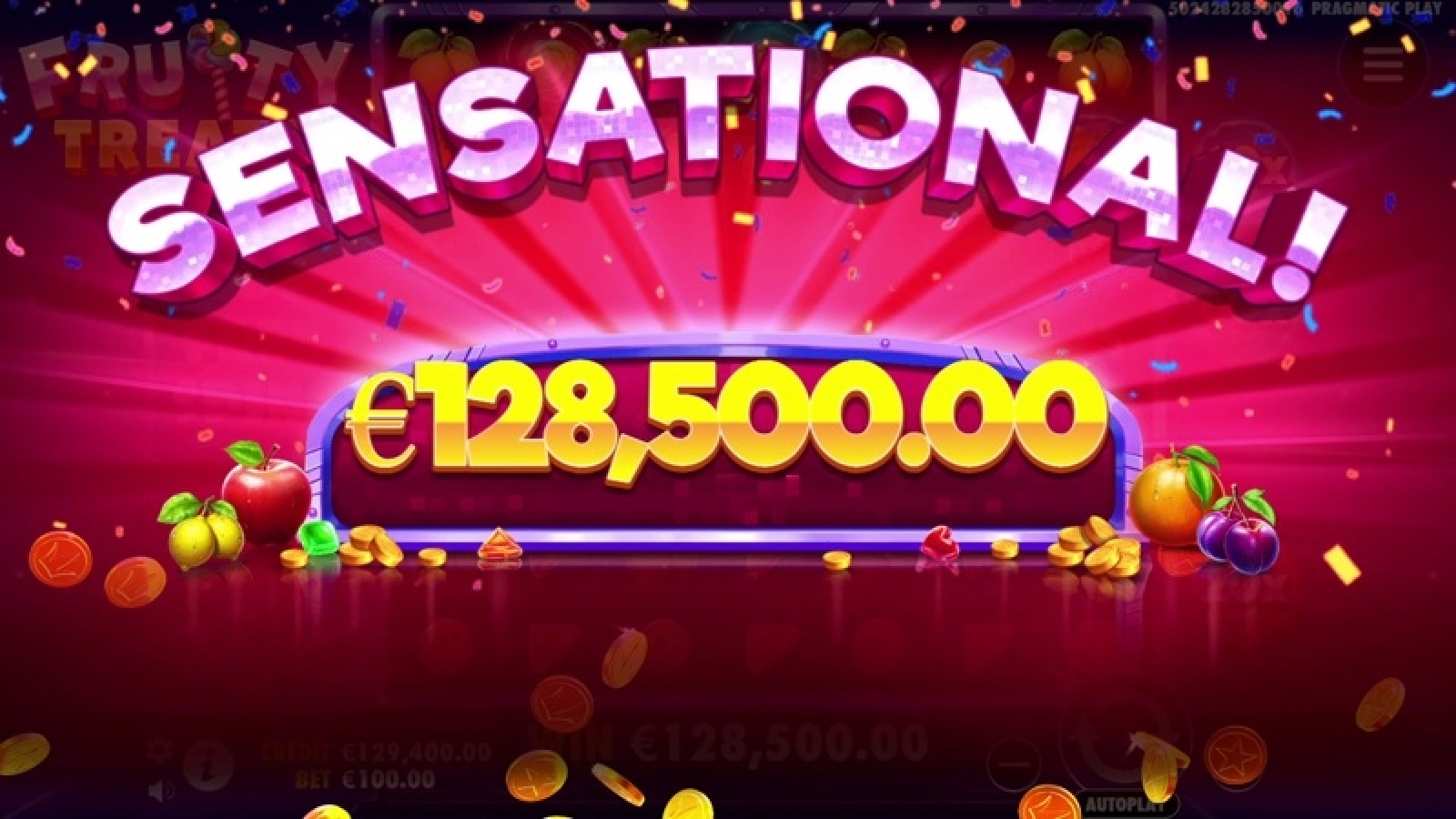 Fruity Treats Details, RTP, Payout & Volatility