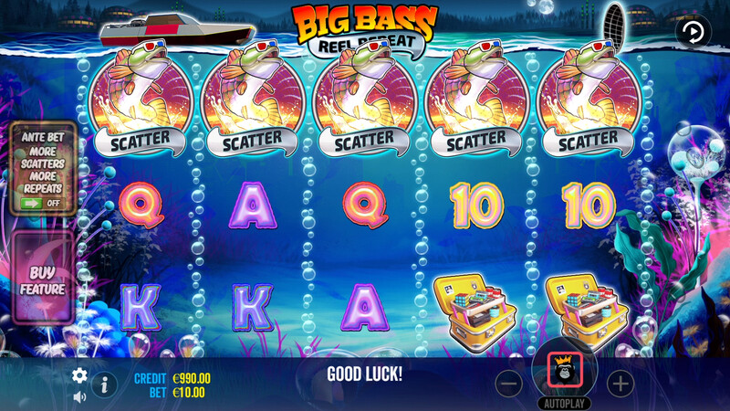 Big Bass Reel Repeat Thema, Audio & Symbole