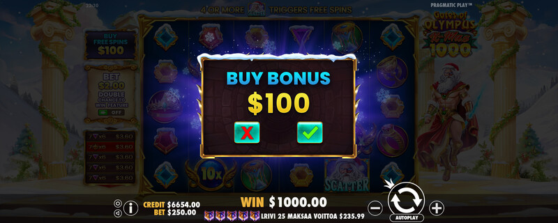 Gates of Olympus Xmas 1000 Gates of Olympus Xmas 1000 Freispiele