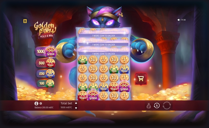 Golden Paw Hold & Win Tema, Áudio & Símbolos