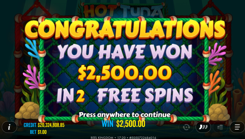 Hot Tuna Hot Tuna Free Spins and Bonus Features