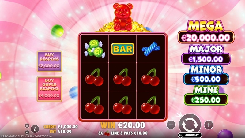 Super Gummy Strike Theme, Audio & Symbols