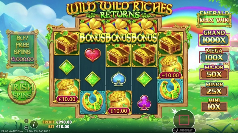 Wild Wild Riches Returns Thema, Audio & Symbole