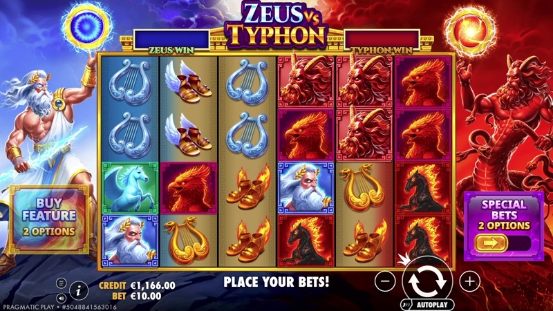 Zeus vs Typhon Theme, Audio & Symbols