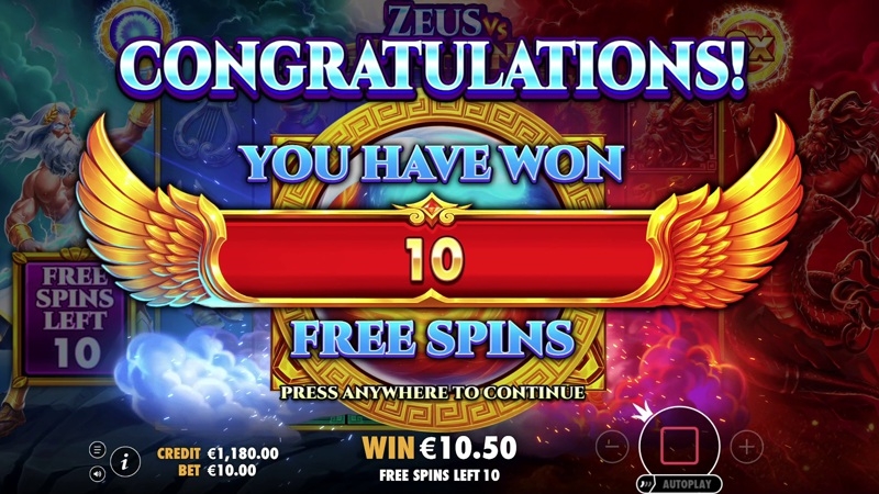Zeus vs Typhon Zeus vs Typhon Free Spins and Bonus Features